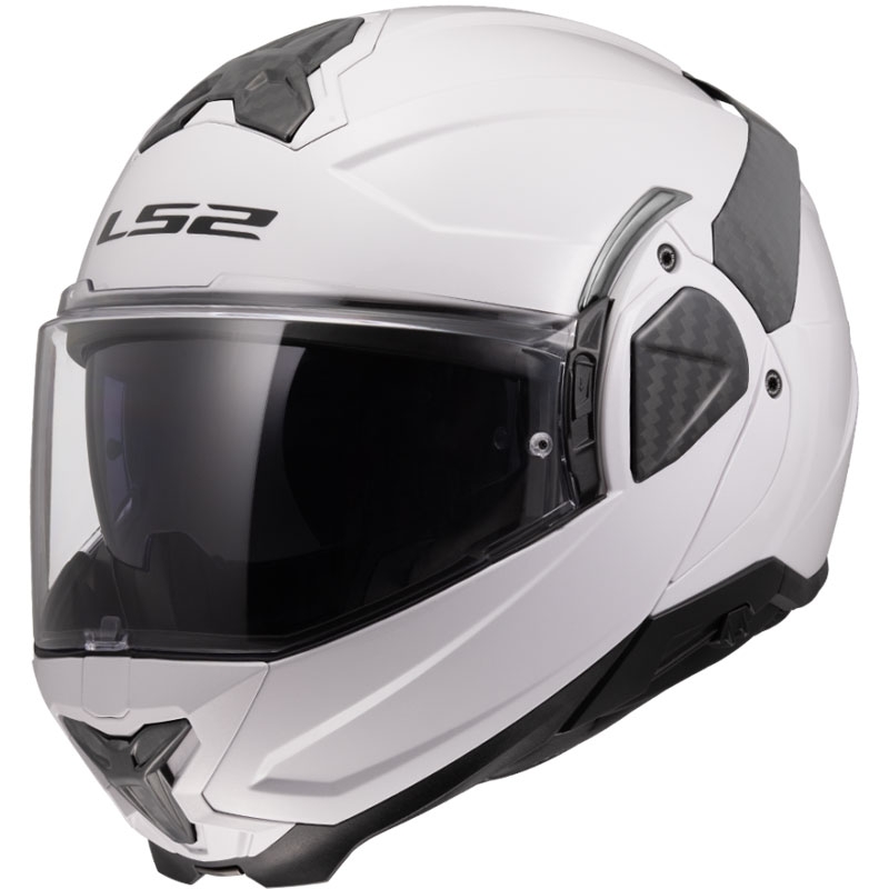 LS2 FF910 Advant II Solid hátrahajtható állú motoros bukósisak fehér