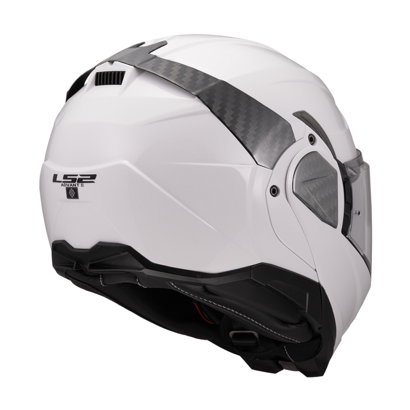 LS2 FF910 Advant II Solid hátrahajtható állú motoros bukósisak fehér