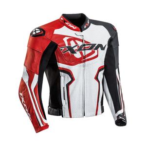 Kabát motorkerékpárhoz IXON Falcon fehér-piros-fekete akció kiárusítás