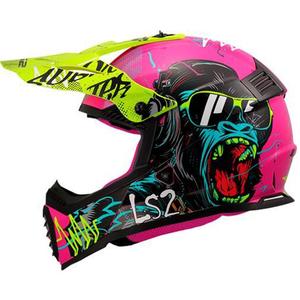 LS2 MX437 Fast EVO Mini Gorilla gyerek motokrossz bukósisak lila