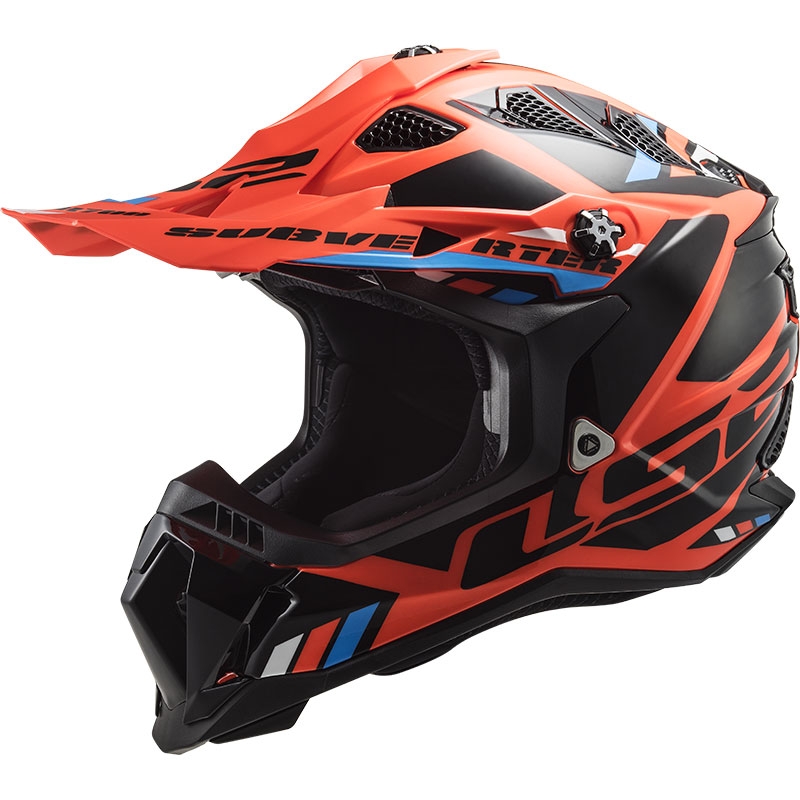 LS2 MX700 Subverter Stomp motokrossz bukósisak narancssárga-fekete
