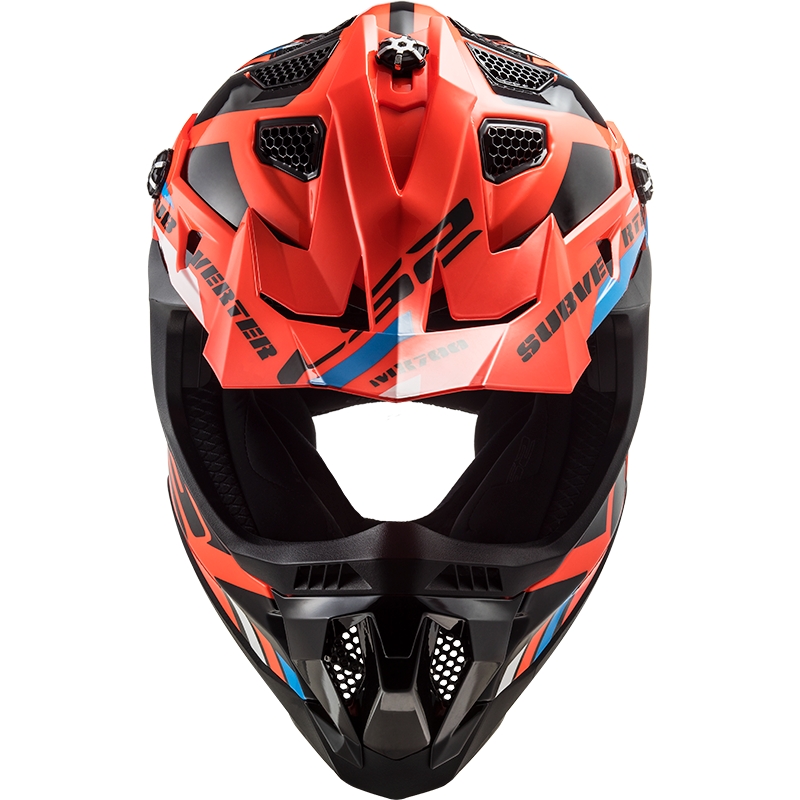LS2 MX700 Subverter Stomp motokrossz bukósisak narancssárga-fekete