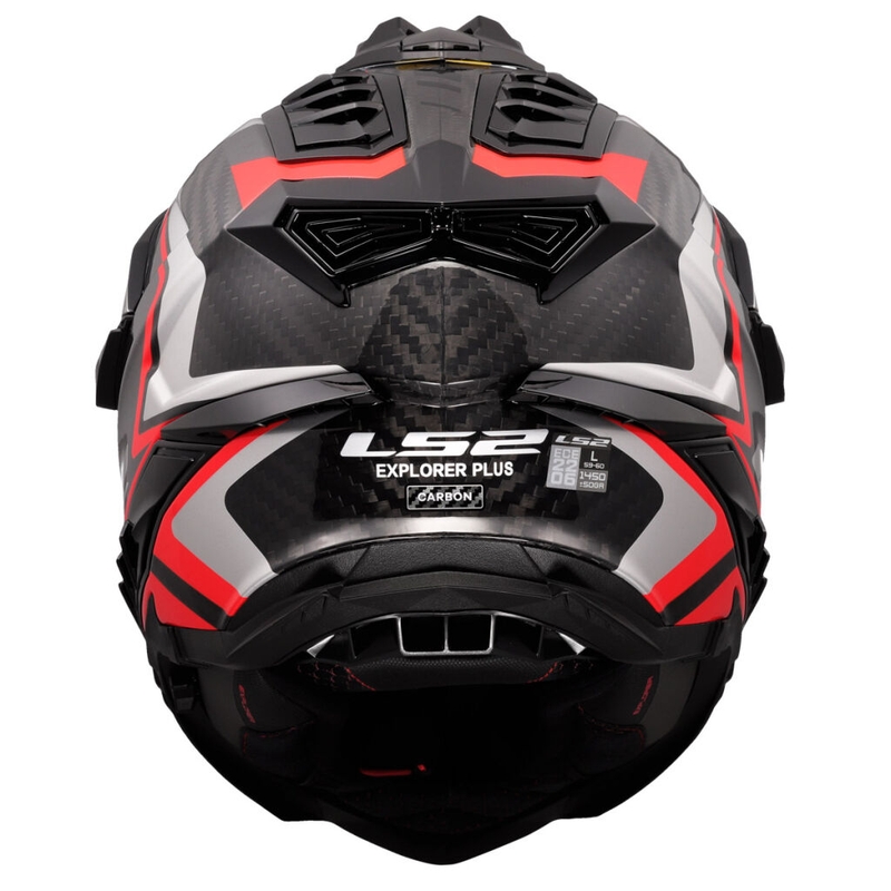 LS2 MX701 Explorer C Frontier II enduro motoros bukósisak piros