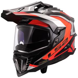 LS2 MX701 Explorer C Frontier II enduro motoros bukósisak narancssárga