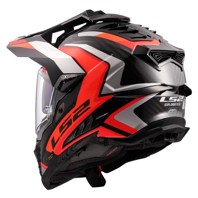 LS2 MX701 Explorer C Frontier II enduro motoros bukósisak narancssárga