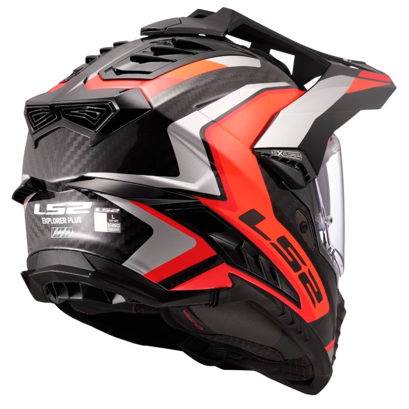 LS2 MX701 Explorer C Frontier II enduro motoros bukósisak narancssárga