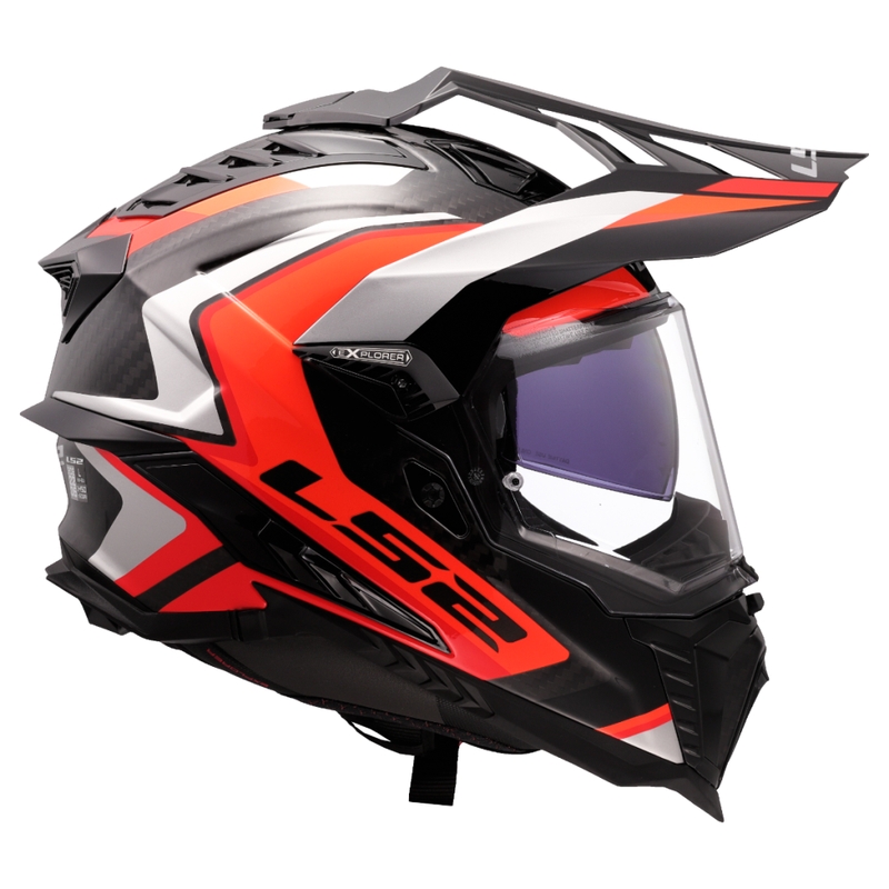 LS2 MX701 Explorer C Frontier II enduro motoros bukósisak narancssárga