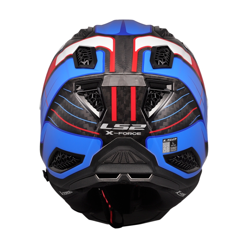 LS2 MX703 X-Force Galuo motokrossz bukósisak fehér-piros-kék