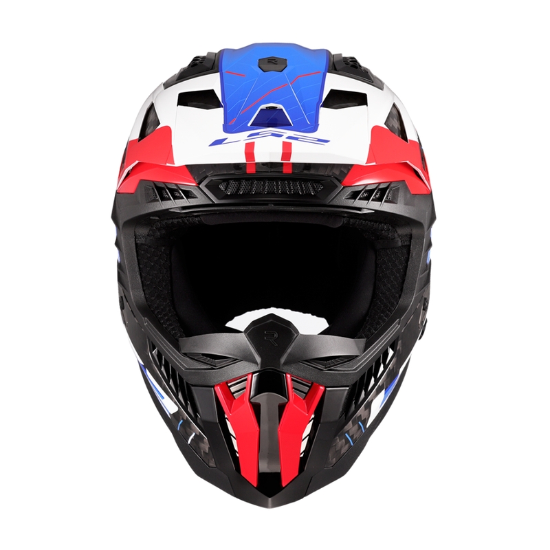 LS2 MX703 X-Force Galuo motokrossz bukósisak fehér-piros-kék