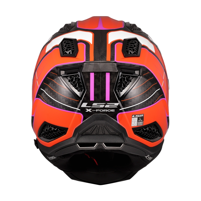 LS2 MX703 X-Force Galuo motokrossz bukósisak narancssárga