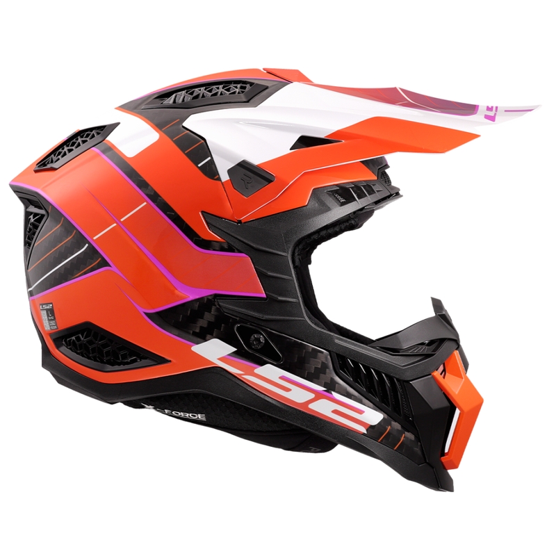 LS2 MX703 X-Force Galuo motokrossz bukósisak narancssárga