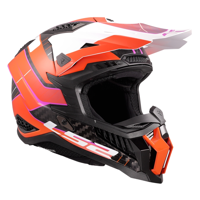 LS2 MX703 X-Force Galuo motokrossz bukósisak narancssárga