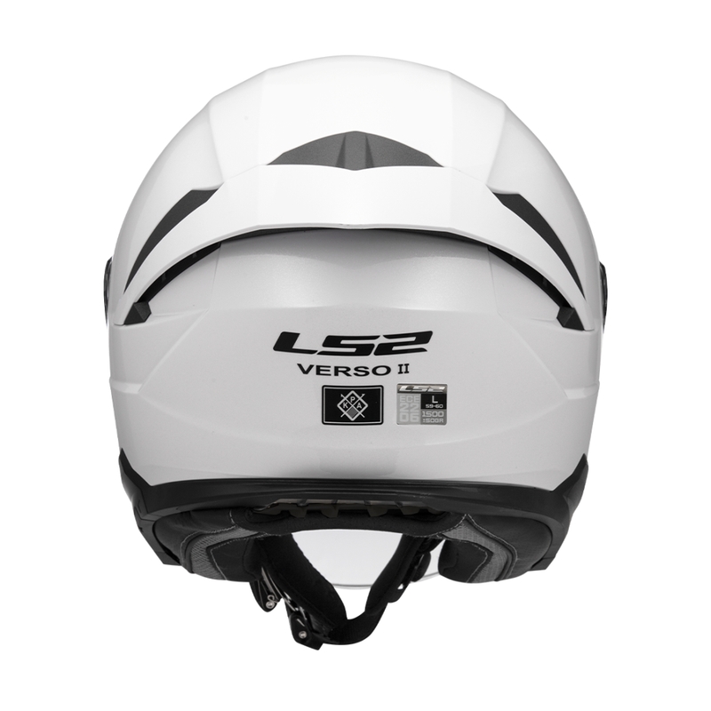 LS2 OF618 Verso II Solid nyitott motoros bukósisak fehér