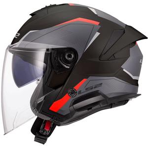 LS2 OF618 Verso II Air nyitott motoros bukósisak fekete-piros