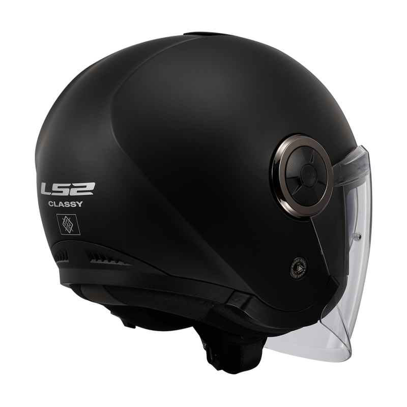 LS2 OF620 Classy Solid nyitott motoros bukósisak matt fekete