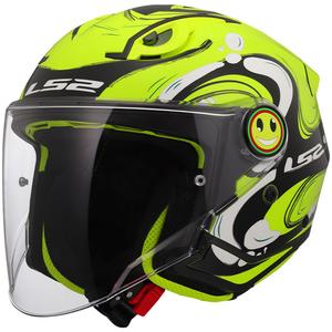 LS2 OF622 Funny II Glup gyerek nyitott motoros bukósisak fluo sárga