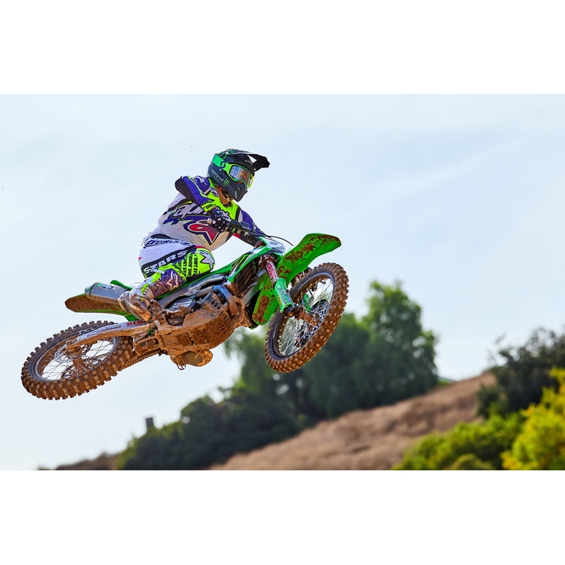 Alpinestars Supertech Dirt Studios limitált kiadású motokrossz nadrág fehér-lila-rózsaszín-fluo sárga