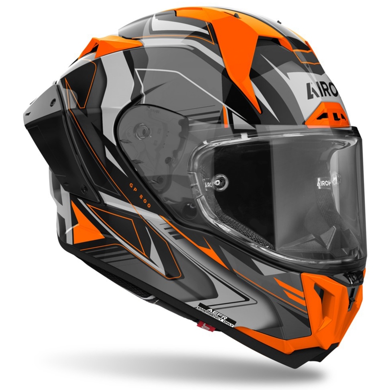Airoh GP800 Must zárt motoros bukósisak narancssárga