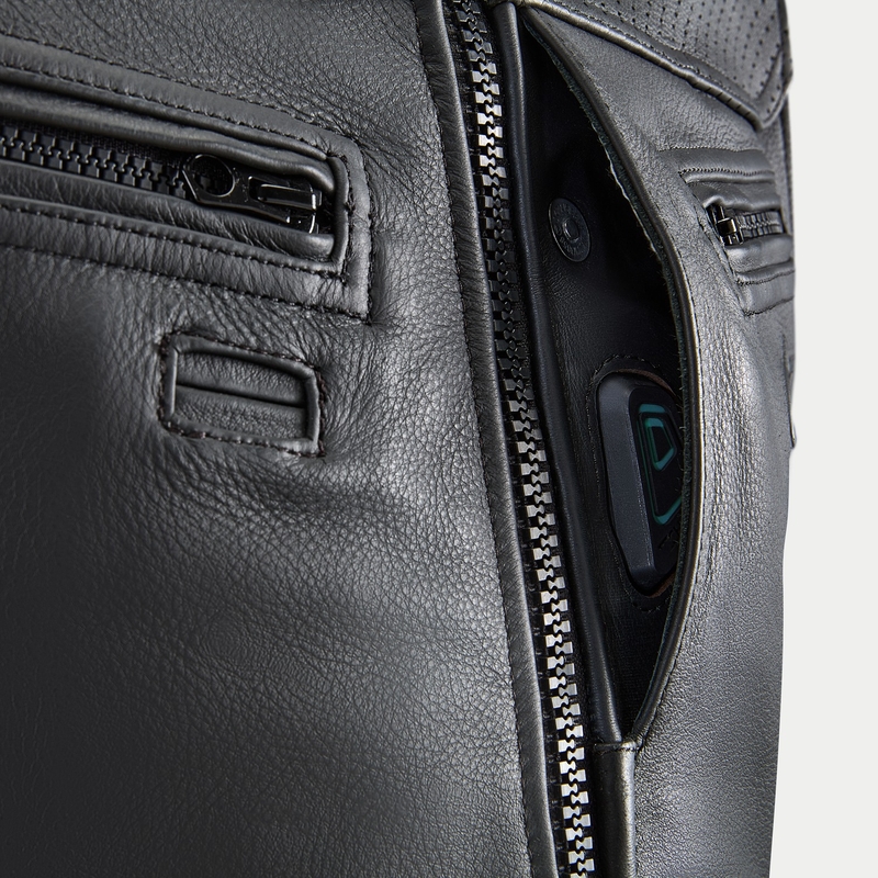 Alpinestars TECH-AIR®3 V2 LEATHER system légzsákmellény fekete