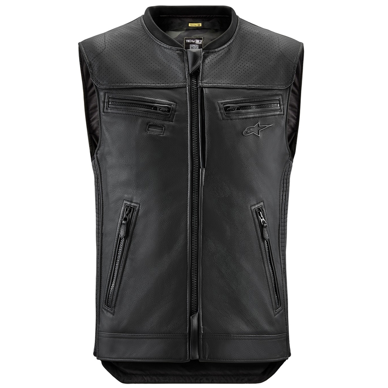 Alpinestars TECH-AIR®3 V2 LEATHER system légzsákmellény fekete