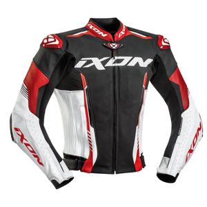 Ixon Vortex 2 motorkerékpár-kabát fekete-fehér-piros akció kiárusítás