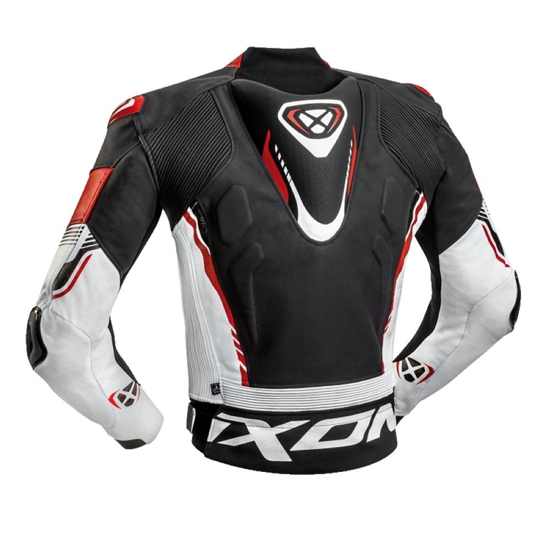 Ixon Vortex 2 motorkerékpár-kabát fekete-fehér-piros akció kiárusítás