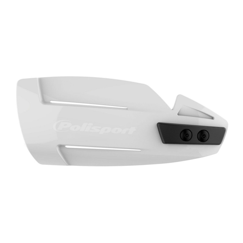 Handguard POLISPORT HAMMER with universal plastic mounting kit fehér
