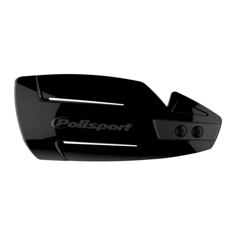 Handguard POLISPORT HAMMER with universal plastic mounting kit fekete