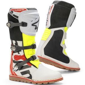 Stylmartin Impact Pro.2 motoros csizma fehér-fekete-fluo sárga