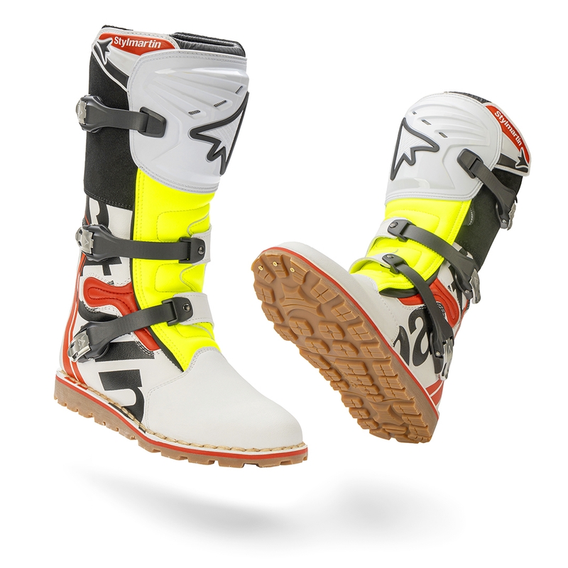 Stylmartin Impact Pro.2 motoros csizma fehér-fekete-fluo sárga