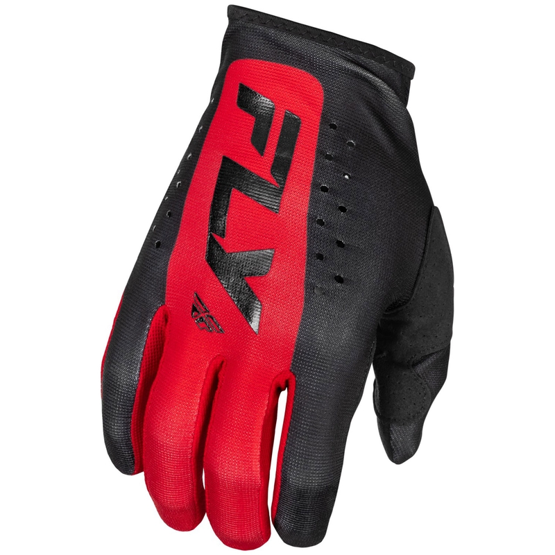 FLY Racing Lite motokrossz kesztyű fekete-piros