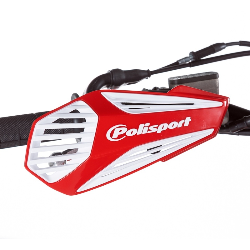 Handguard POLISPORT MX AIR with universal handlebar mounting kit ORK-16 / White kiárusítás