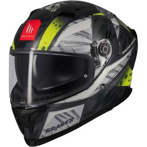 MT Braker SV Fury zárt motoros bukósisak szürke-fluo sárga