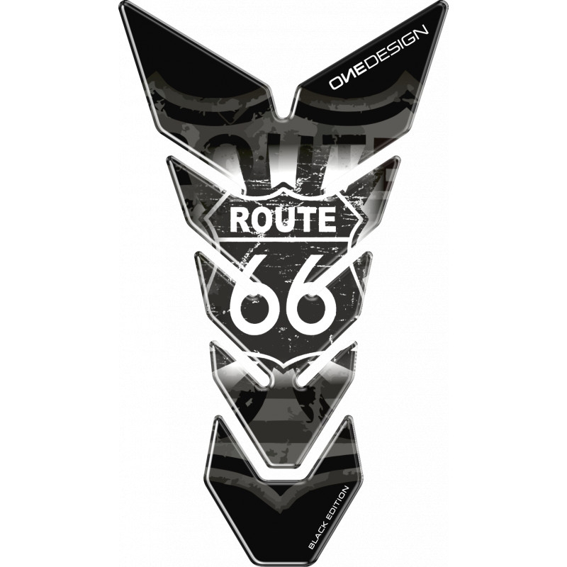 Print Black edition - Route 66 üzemanyagtartály matrica