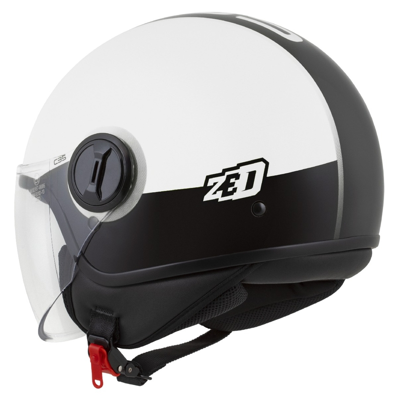 ZED C35 nyitott bukósisak fehér-fekete