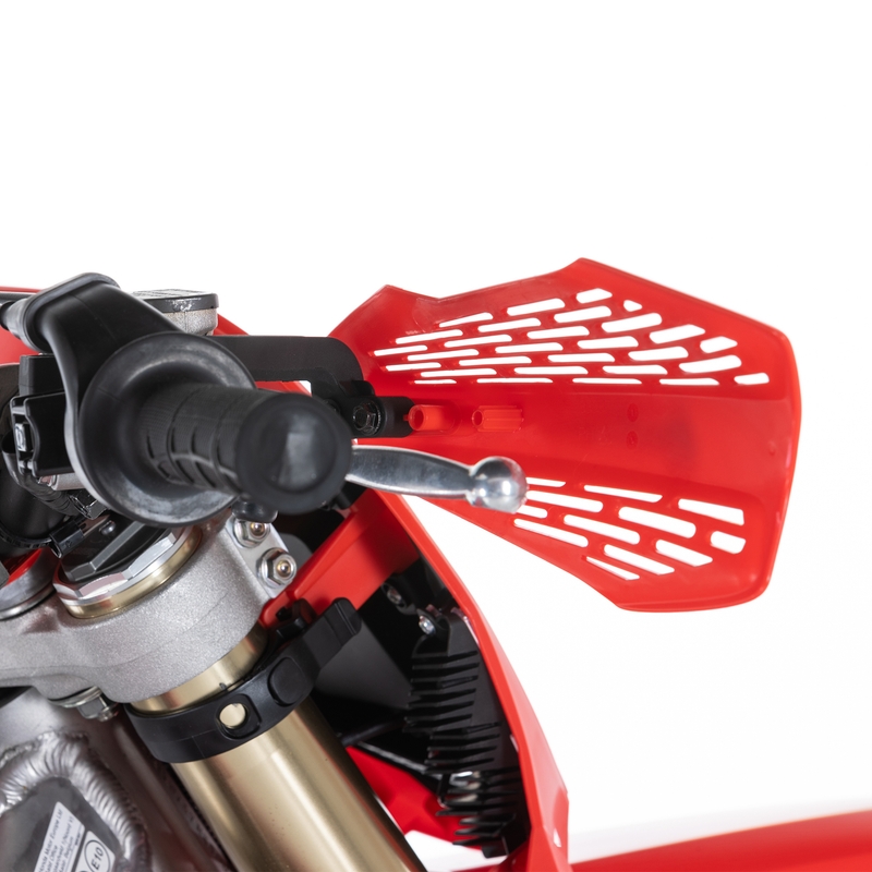 Handguard POLISPORT MX FORCE with universal handlebar mounting kit fehér