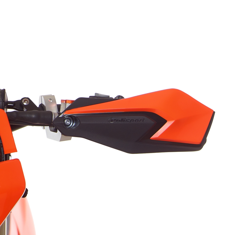Handguard POLISPORT S-DUAL with mounting system piros/fekete