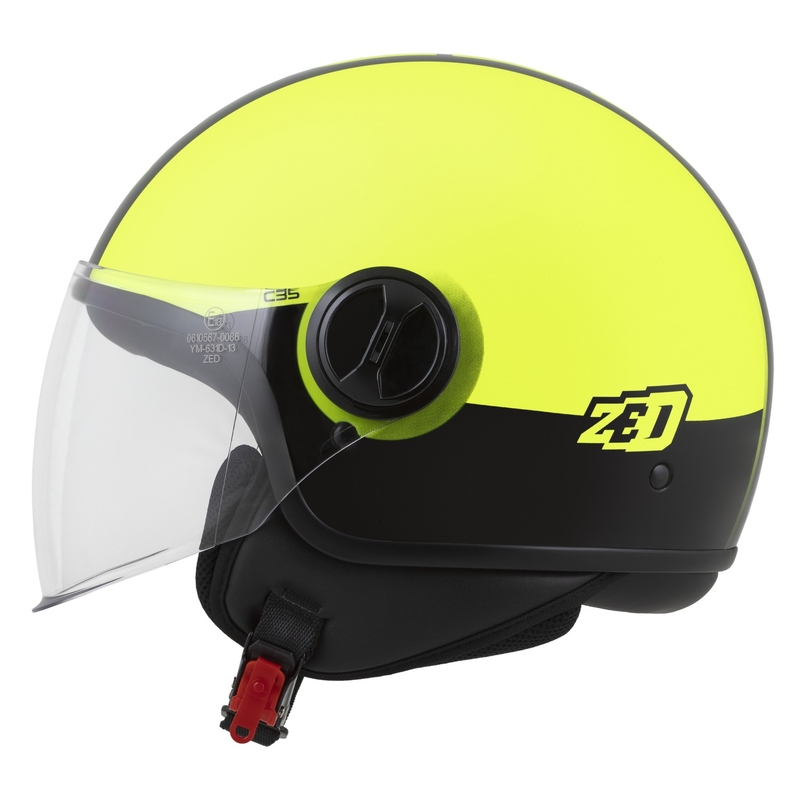 ZED C35 nyitott bukósisak fluo sárga-fekete