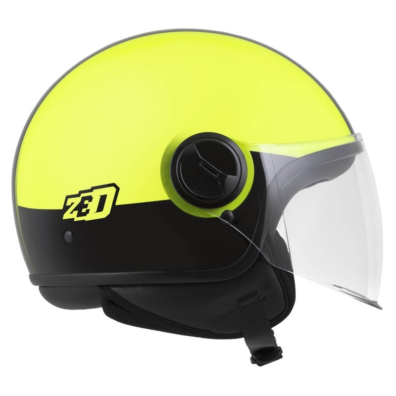 ZED C35 nyitott bukósisak fluo sárga-fekete