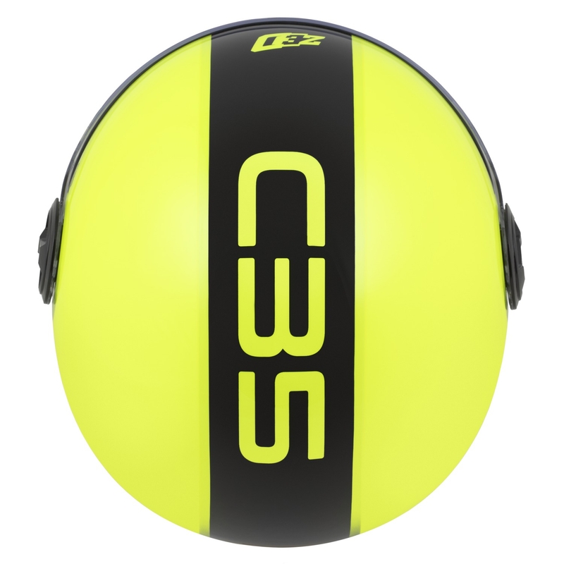 ZED C35 nyitott bukósisak fluo sárga-fekete