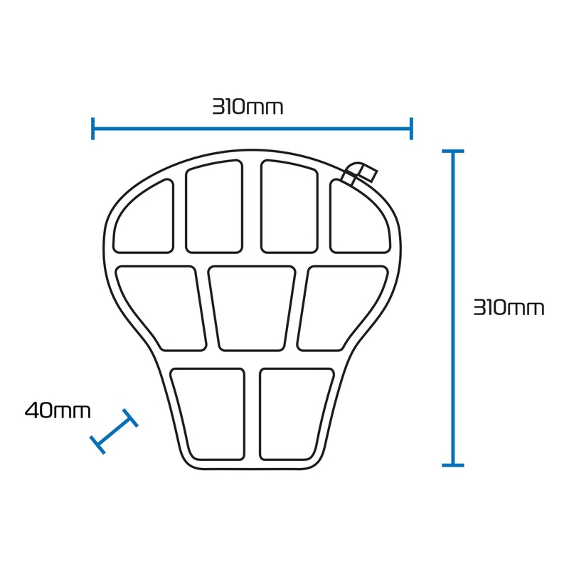 Oxford Air Seat Street and Sport felfújható üléspárna fekete