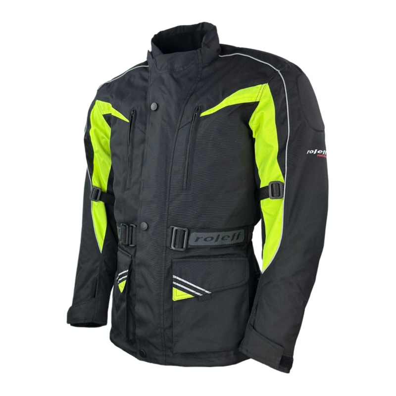 Roleff Kodra motoros kabát fekete-fluo sárga