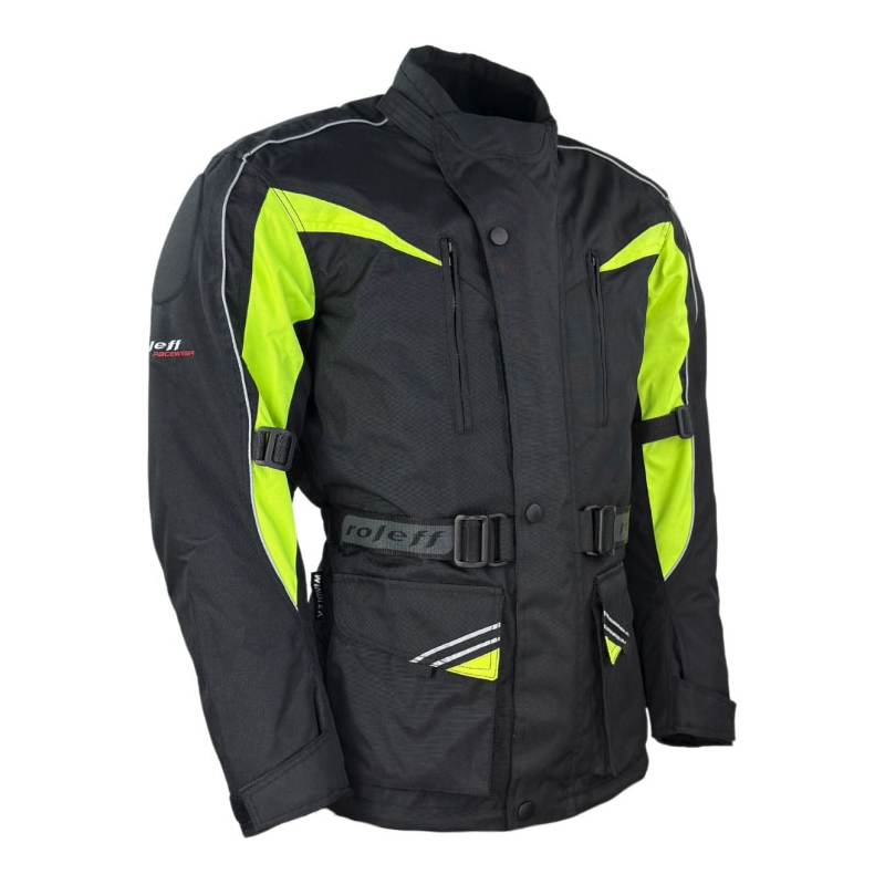 Roleff Kodra motoros kabát fekete-fluo sárga