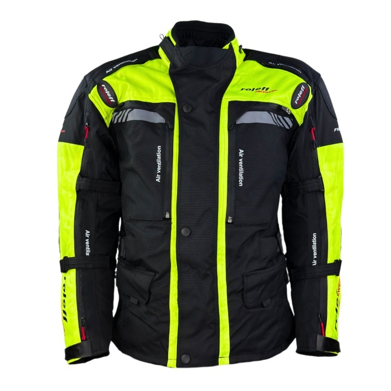Roleff Kodra Enduro motoros kabát fekete-fluo sárga