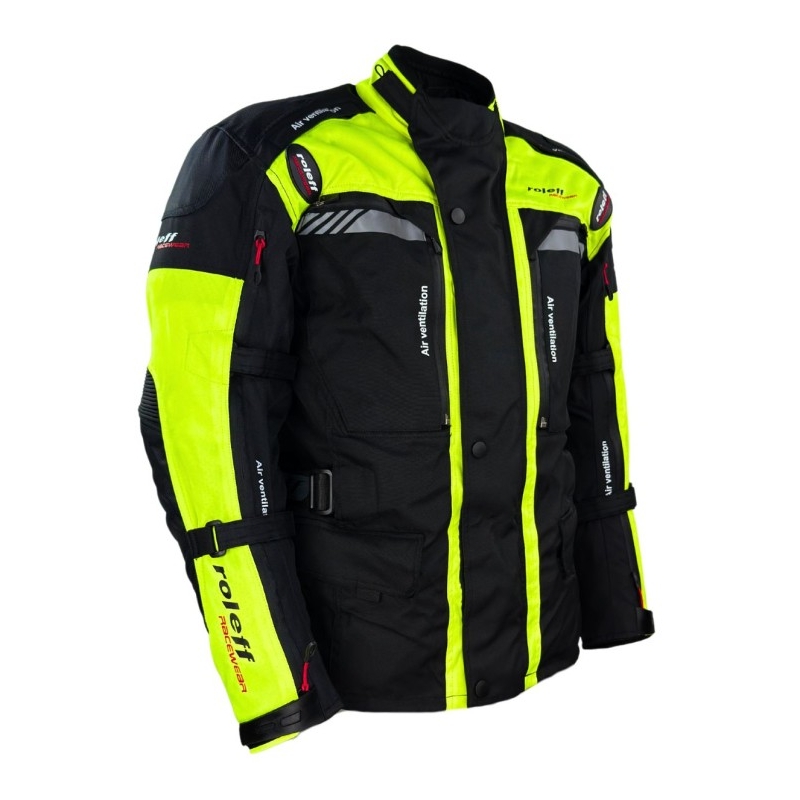 Roleff Kodra Enduro motoros kabát fekete-fluo sárga