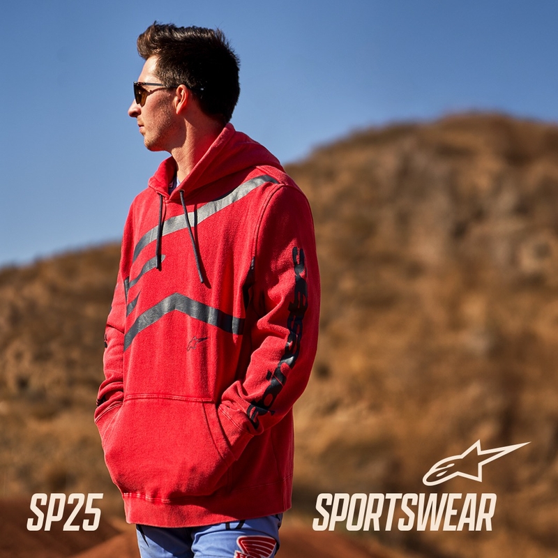 Alpinestars Unbound Hoodie pulóver piros