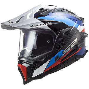 LS2 MX701 C Explorer Frontier enduro bukósisak fekete-kék