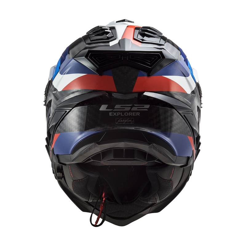LS2 MX701 C Explorer Frontier enduro bukósisak fekete-kék