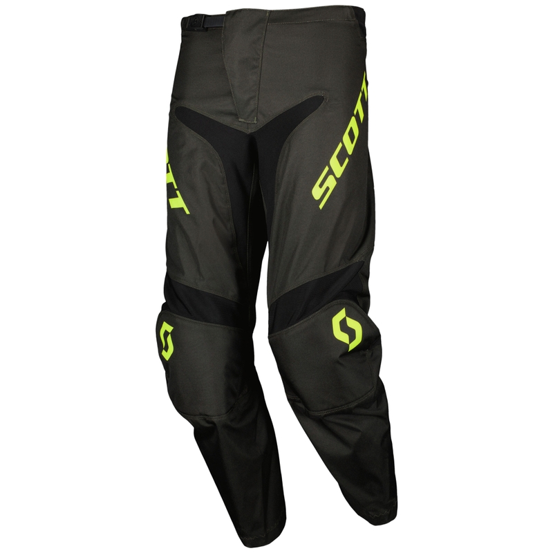 SCOTT Compete motokrossz nadrág fekete-fluo sárga