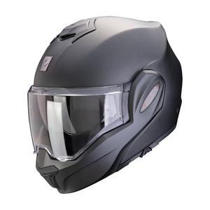 Scorpion EXO-TECH EVO PRO SOLID hátrahajtható állú bukósisak gyöngyház matt fekete - II. minőség